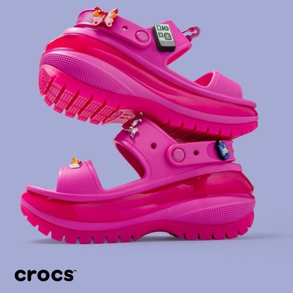 Y2K PINK JUICE PLATFORM CROC MEGA CRUSH - Picture 1 of 6